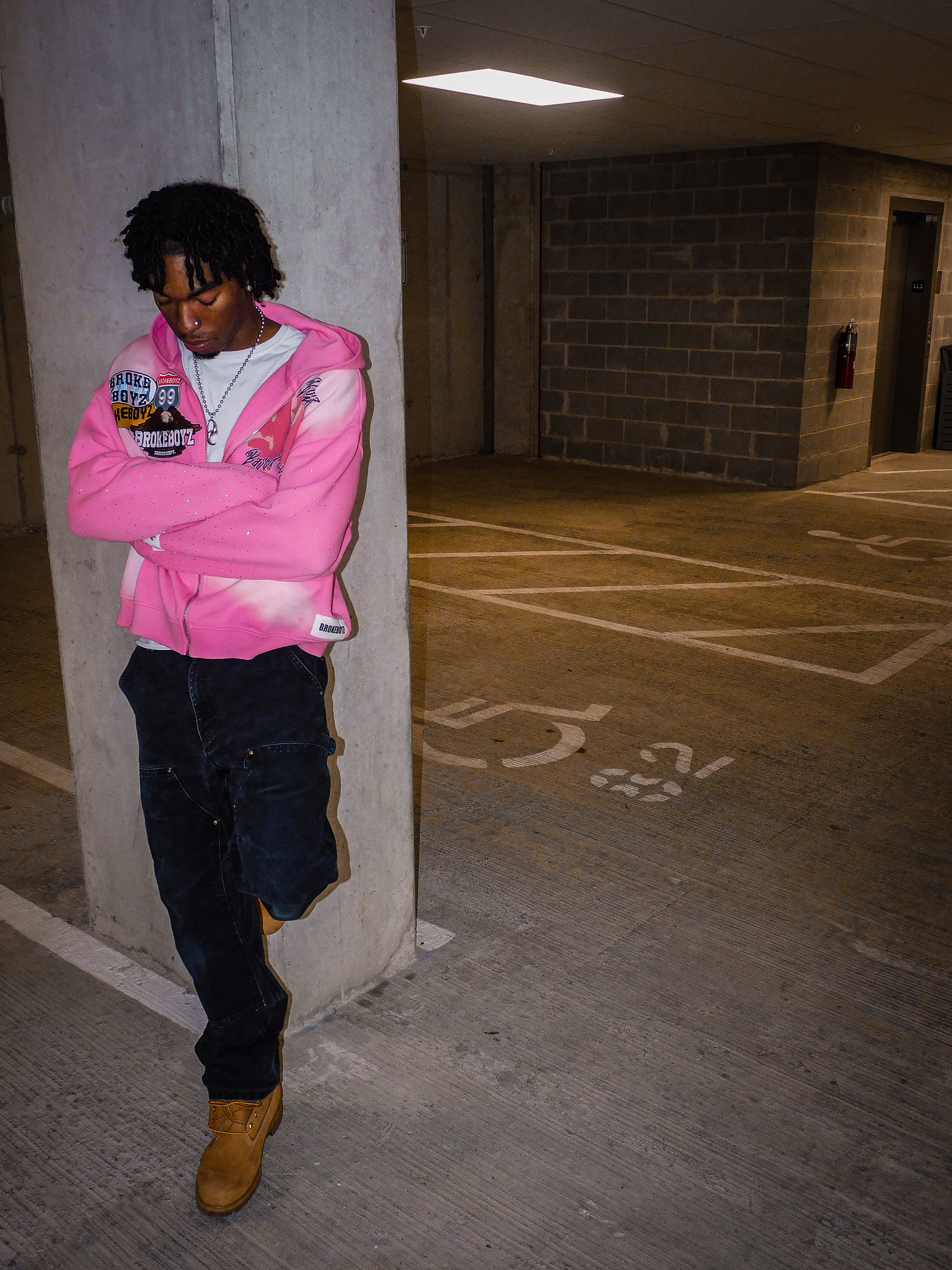 ROSE PINK ZIP-UP