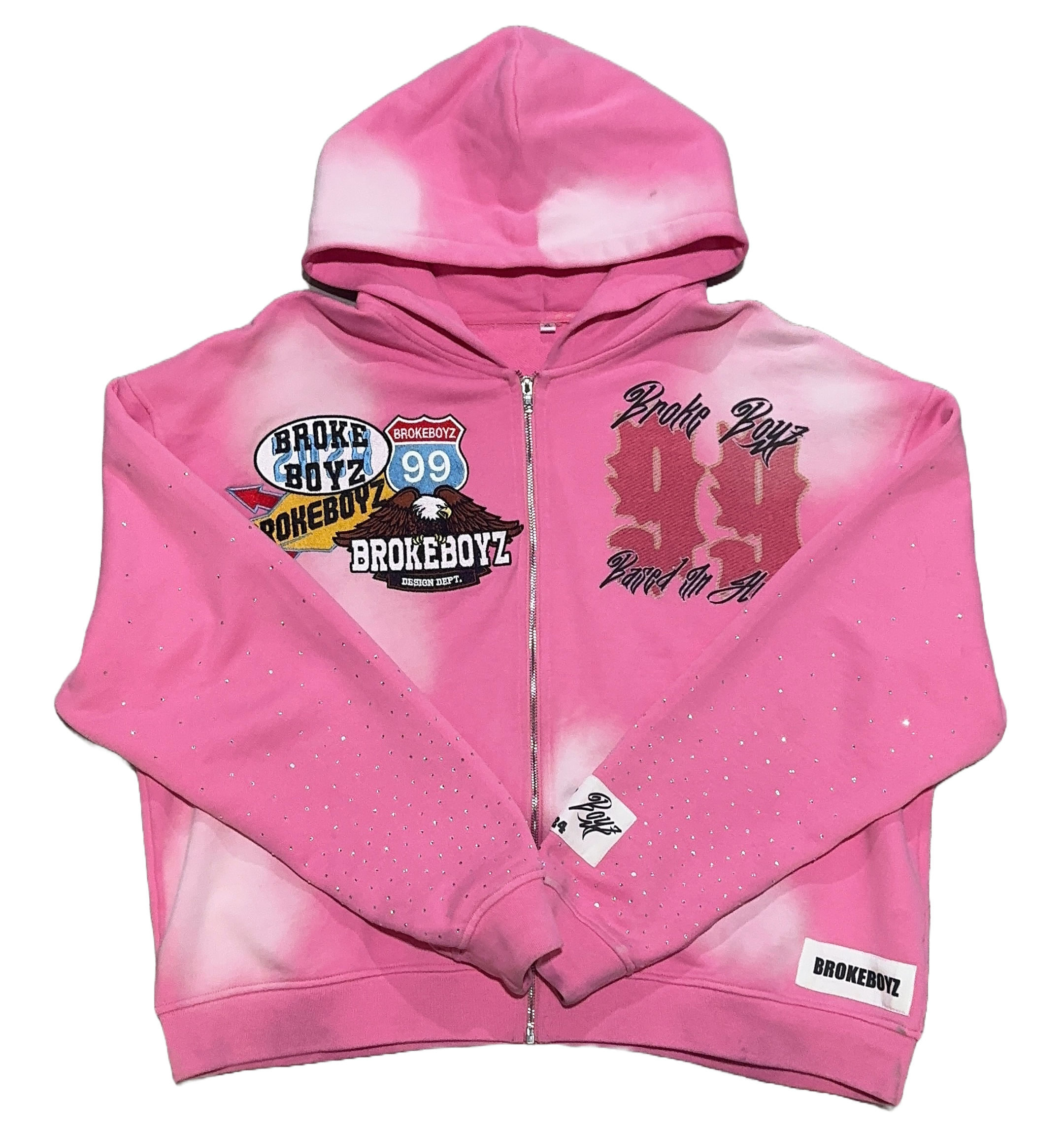 ROSE PINK ZIP-UP